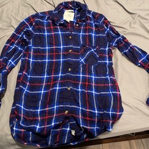 Plaid button down shirt